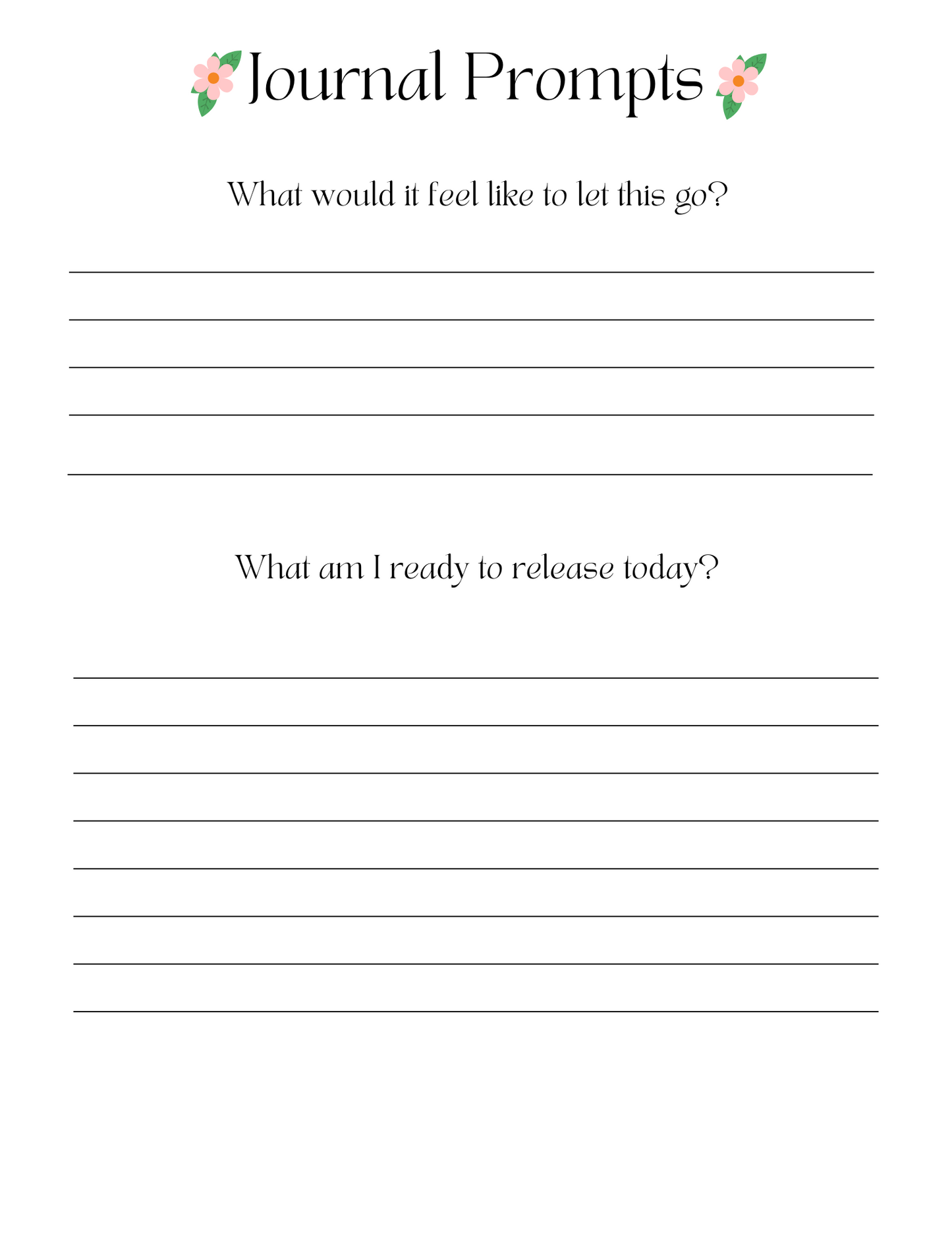 Journal for Emotional Healing, Clarity and Letting Go