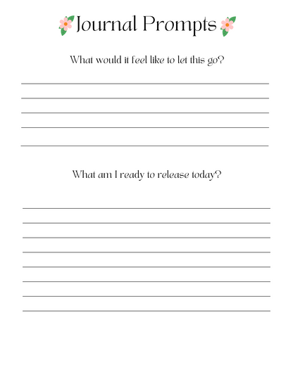 Journal for Emotional Healing, Clarity and Letting Go